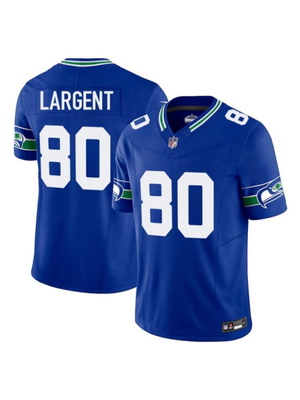 Choose for Youths Steve Largent Vapor Stitched Jersey Royal Blue